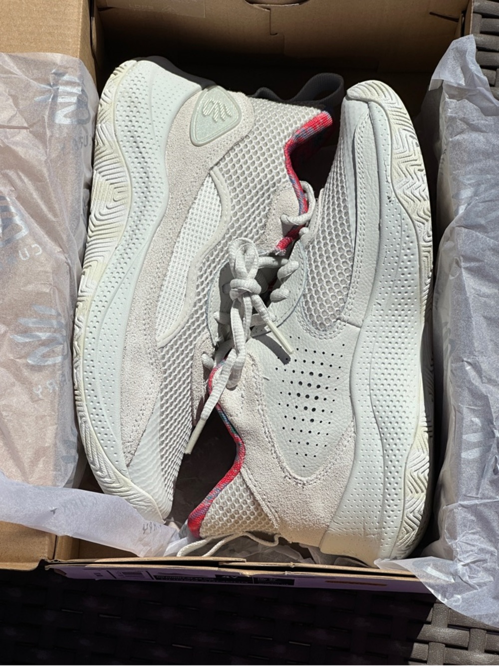 Under Armour GS Curry 3Z Mid Beige Youth Casual Basketball Sneaker Size 4Y NEW - Picture 10 of 10